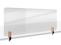 Bureauscherm Elements doorzichtig 60x160cm klemmen