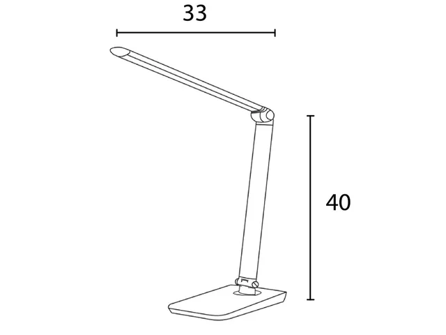 Bureaulamp Unilux Twistled led zwart
