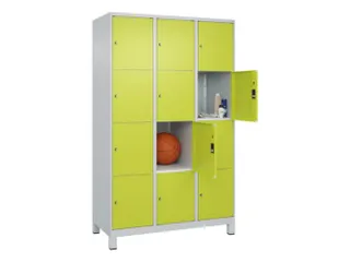 lockerkast,HxBxD 1950x1200x500mm,3x4vakken,vak B 400mm,cil.-slot - 1