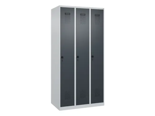 locker voor scheiding van kleding,HxBxD 1850x900x500mm,3vak