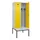 locker met bank,voor scheiding van kleding,HxBxD 2120x800x815mm,2vak