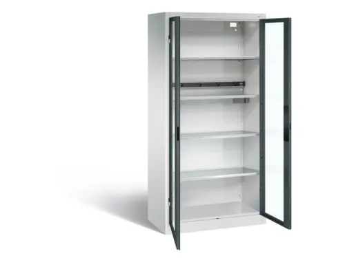 acculaadkast 1950x930x500mm 5stekkerdozen 230V cil.-slot front RAL7016