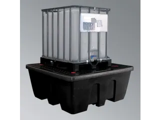 PE-opvangbak,v. 1xIBC,opvangvol. 1000l,HxBxD 710x1700x1700mm - 1