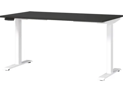 Elektrisch ihv bureau,HxBxD 720-1200x1400x800mm,blad grafiet
