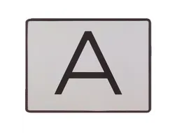 waarschuwingsteken,v. buiten,A,plaatstaal,wit/zwart,retro-reflecterend