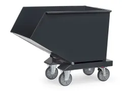 Afvalbakken 4703a Ral7016 750kg Aftapkraan