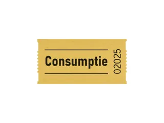 Consumptiebon Combicraft 57x30mm 2-zijdig 2x1000 stuks geel - 3