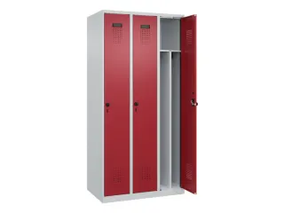 locker voor scheiding van kleding,HxBxD 1850x900x500mm,3vak - 1