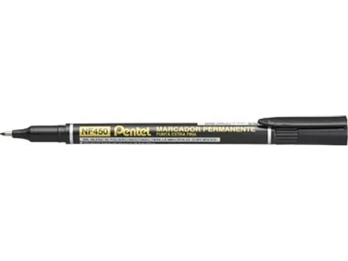Pentel NF450-A Permanente marker Extra Fijne punt 1,2mm Zwart