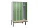 locker voor scheiding van kleding,HxBxD 2120x1200x815mm,4vak