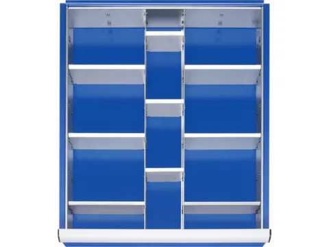 Indelingsset,M. Rasterprofiel,2Lengteverdeler/9Scheidingsplaten