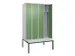 locker voor scheiding van kleding,HxBxD 2120x1200x815mm,4vak