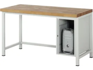 pc-roldeurkast,v. werkbank,HxBxD 620x360x650mm,kabeldoorvoer - 3