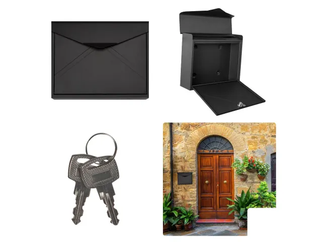 Brievenbus Mailbox Verona Mat Zwart Staal