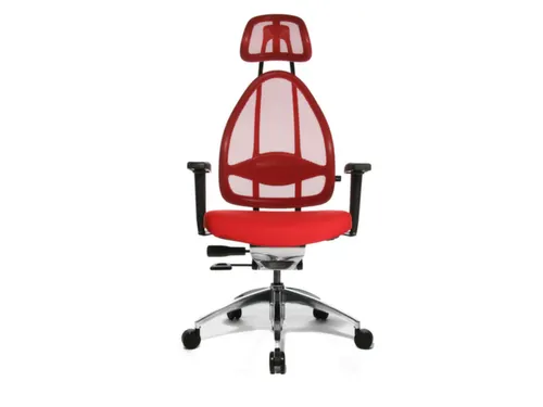 Bureaustoel Rood Zitting H X B X D 430-520X 480X 500Mm Netrug Synchroo