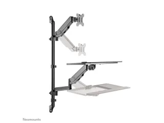 Neomounts WL90-325BL1 Zit-sta werkstation wand - 17-32 inch - 1-9 kg ( - 1