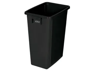 afvalverzamelaar,60l,HxBxD 580x320x460mm,romp PP zwart,gesloten - 2
