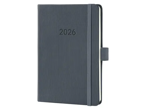 Weekagenda Conceptum A6 2026 (NL/FR/EN/DU) dark Grey Hardcover
