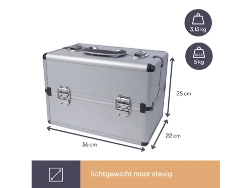 Aluminium Gereedschapskoffer 360X220X250Mm 19.8 Liter