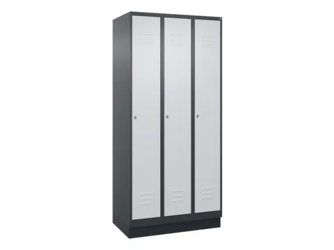 locker voor scheiding van kleding,HxBxD 1950x900x500mm,3vak