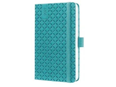 Weekagenda Flair A6 2027 (NL/FR/EN/DU) Aqua Green Hardcover