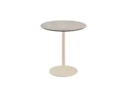bistrotafel,HxØ 730x700mm,rond,schotelvoet zandkleuren