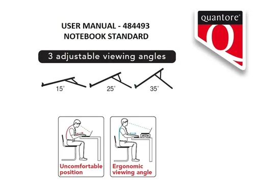 Notebookstandaard Quantore E-z