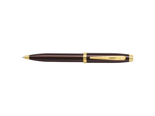 Balpen Sheaffer 100 E9370 Coffee brown PVD gold