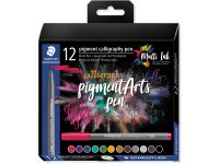 Pigment Arts brush pen Calligr etui 12st asso