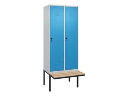 locker voor scheiding van kleding,HxBxD 2120x800x815mm,2vak