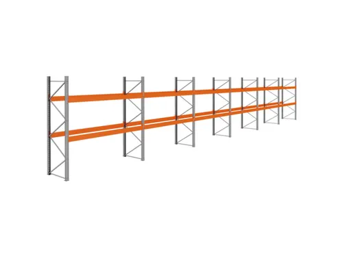 palletstelling,basis+5xaanbouw,HxBxD 3360x22300x1100mm,vakl. 3400kg