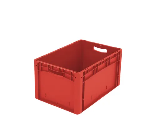 Euronorm Stapelkrat Pp 320x600x400mm Wand/bodem Gesloten Rood 65l