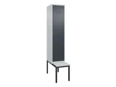 locker met bank,HxBxD 2120x400x815mm,1vak,vak B 400mm,cil.-slot