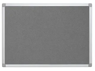 Textielbord Met Aluminium Frame 60 X 90 Cm Grijs - 2