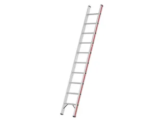 ladder,eenzijdig,10,verstevigde treden,balk L 2,72m,aluminium - 1