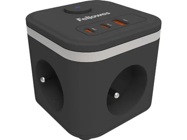 contactdoos Power Cube zwart voor België
