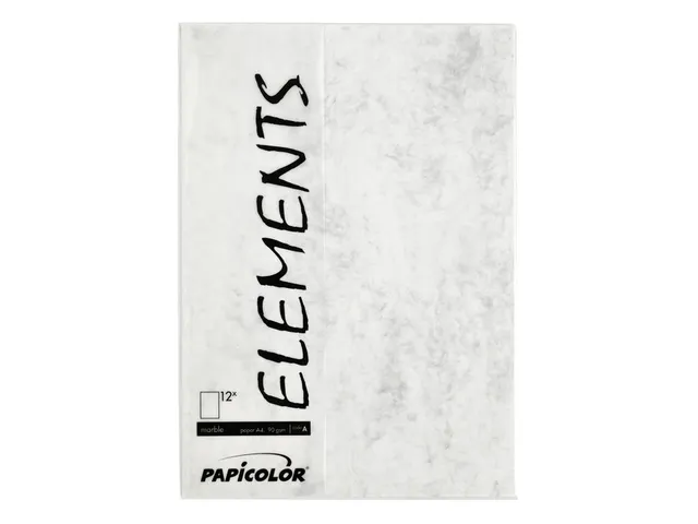 Kopieerpapier Papicolor A4 200gr 6 vel marble ivoor