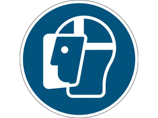 Verwijderbare vloersticker gelaatsscherm - 1