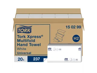 Tork 150299 Xpress Handdoek Universal H2 Multifold 2-laags 4740 stuks - 4