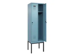 locker,HxBxD 2120x600x500mm,2vak,vak B 300mm,draaigrendel