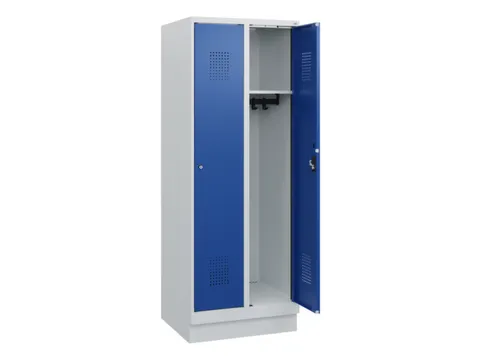 schoollocker,HxBxD 1630x600x500mm,2vak,vak B 300mm,cil.-slot,sokkel