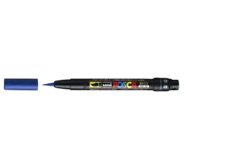 Brushverfstift Posca PCF350 Penseelpunt 1-10mm Donkerblauw - 1