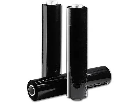 Palletfolie 50 cm x 300 m 20 mu 6 stuks zwart