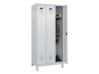 locker,HxBxD 1950x900x500mm,3vak,vak B 300mm,cil.-slot,voeten - 1