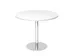 vergadertafel,HxØ 745x1000mm,rond,schotelvoet chroom,ronde buis