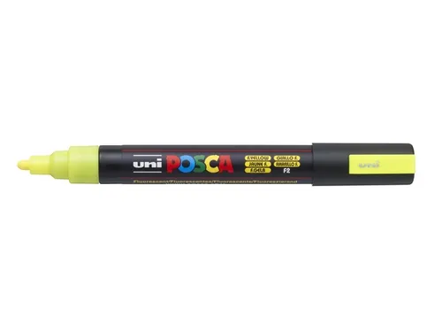 Verfstift Posca PC5M Medium Punt 1,8-2,5mm fluor geel