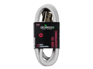 Kabel Green Mouse USB-A naar Lightning data Woven 1m - 2