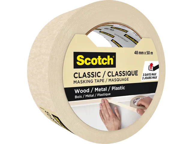 Afplaktape Scotch Classic 48mmx50m beige