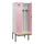 locker met bank,voor scheiding van kleding,HxBxD 2120x800x815mm,2vak