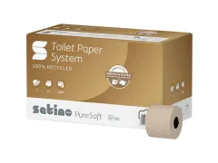 Satino 307140 Puresoft Toiletpapier met Dop 2-laags JT3 systeemrol